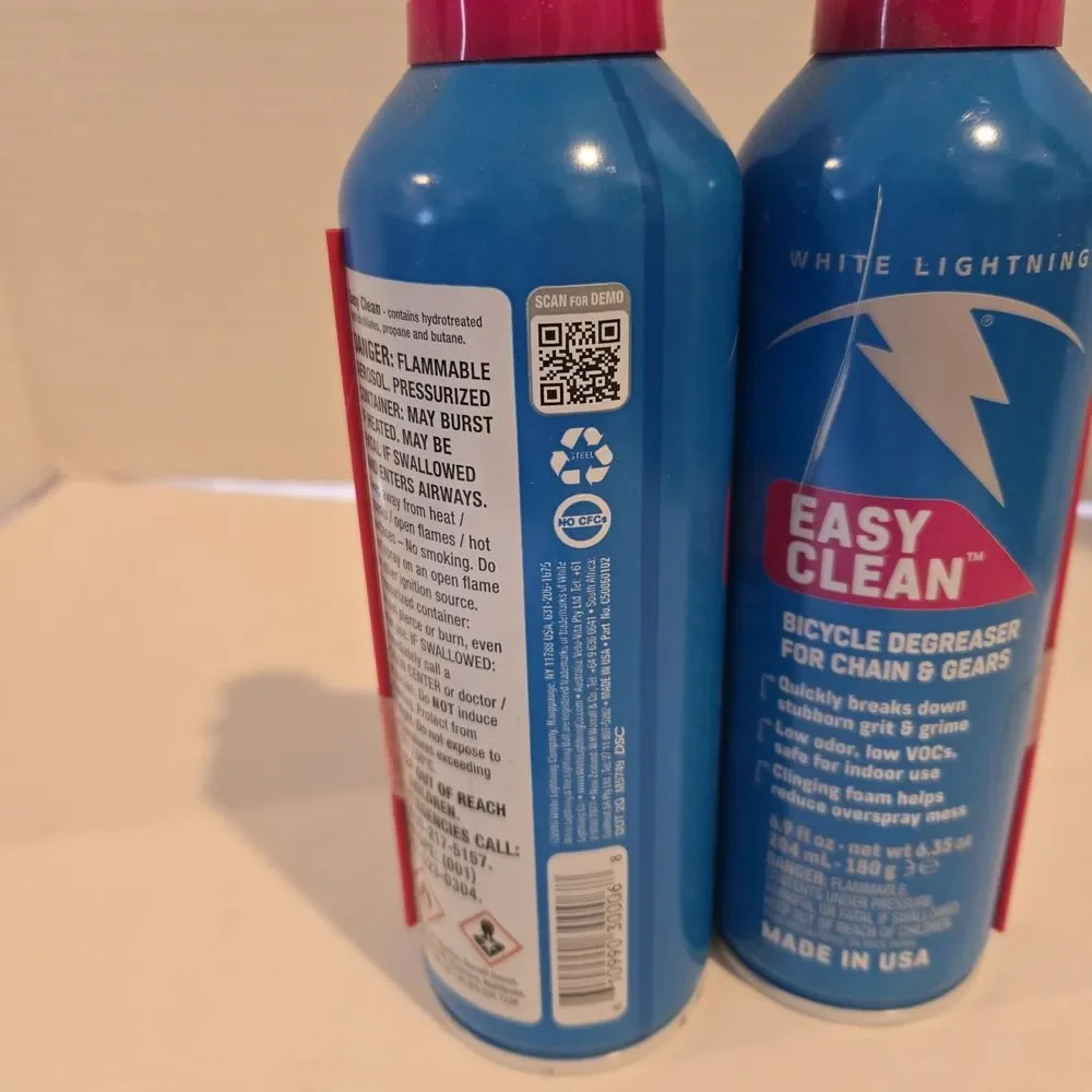 2 New White Lightning Easy Clean 6 Oz Degreaser For Bicycle‎ Chain & Gears